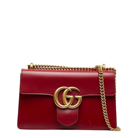 Authentic Gucci GG Marmont Chain Shoulder Bag - Picture 1 of 15